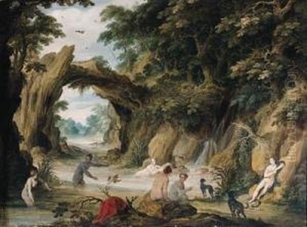 Diana And Her Nymphs Bathing After The Chase - view 1