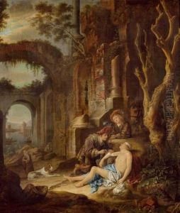 The Good Samaritans. by An Adriansz Van Staveren