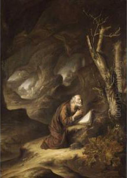 A Hermit Praying In The Wilderness - view 1