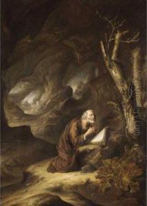 A Hermit Praying In The Wilderness