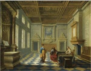 Christ In The House Of Mary And Martha by Hendrick van, the Younger Steenwyck