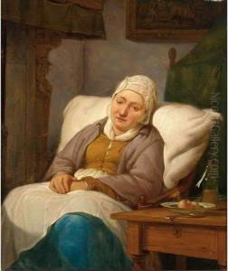 A Lady Seated In An Interior A Lady Seated In An Interior