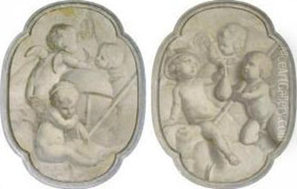 An Allegory Of Commerce With Putti - view 1