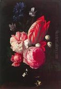 Nature Morte Au Bouquet De Fleurs by Jan Philip van Thielen