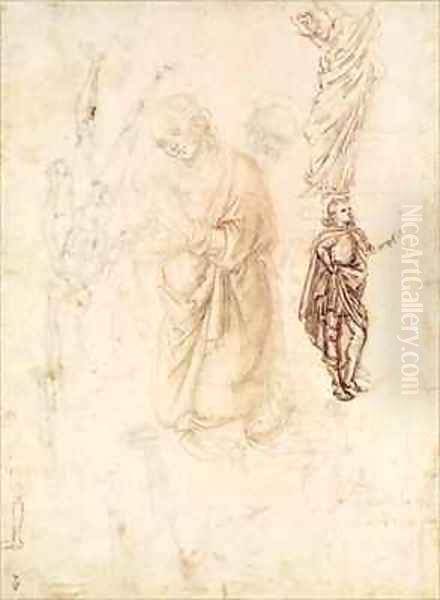 Sheet of studies with the Virgin - view 1