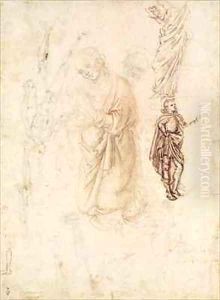 Sheet of studies with the Virgin by Francesco di Simone da Fiesole Ferrucci
