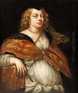 Kvinna Med Parlhalsband by Theodor Van Thulden