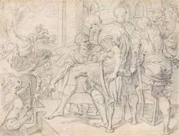 A Scene With Roman Soldiers - view 1