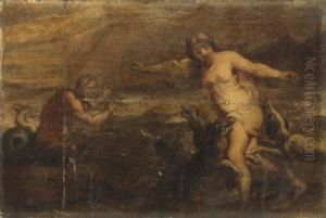 Glaucus And Scylla by Theodor Van Thulden