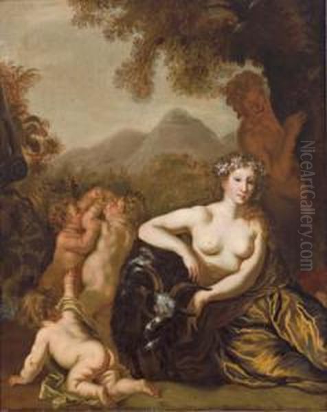 La Ninfa Amaltea Con La Capra Che Allatta Giove Bambino - view 1