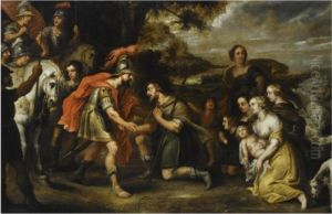 The Reconciliation Of Jacob And Esau by Theodor Van Thulden