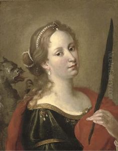 Saint Margaret Of Antioch by Theodor Van Thulden
