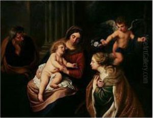 The Mystic Marriage Of Saint Catherine by Theodor Van Thulden