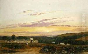 The Shepherd Evening by Francis Oliver Finch