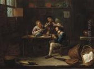 Peasants Eating, Drinking And Smoking In An Interior