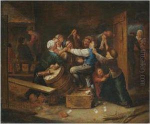 A Tavern Brawl by Gillis van Tilborgh