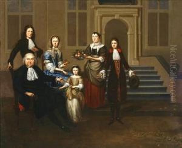 Family Portrait Outside A Residence - view 1