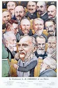 Professor Luis Hubert Farabeuf 1841-1910 and his students from Chanteclair by J-P. Frantz