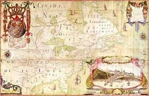 Map of Canada from Carte de lAmerique Septentrionale by Jean Baptiste Louis Franquelin