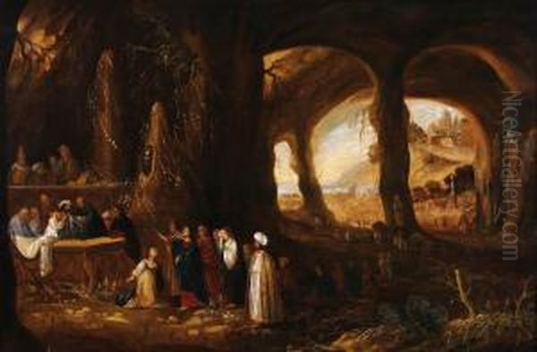 Grotto Interiorwith The Raising Of Lazarus - view 1