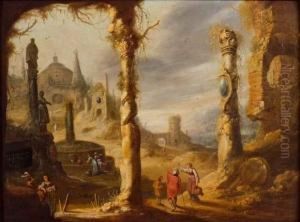 Paysage Fantastique A L'entree D'une Grotte