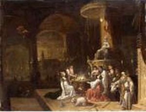 A Sacrifice In A Pagan Temple