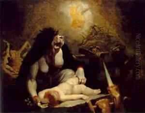 The Night Hag Visiting The Lapland Witches 1796 by Johann Heinrich Fussli