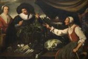 La Marchande De Legumes by Adriaen van Utrecht