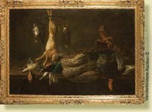Nature Morte Au Faisan, Lievre, Hure De Sanglier Etgibier A Plumes by Adriaen van Utrecht