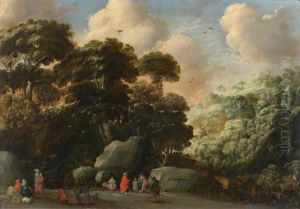 Paysage Anime by Moyses or Moses Matheusz. van Uyttenbroeck