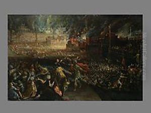 Die Zerstorung Trojas by Frederik van Valkenborch