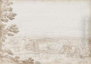 An Extensive River Landscape by Frederik van Valkenborch