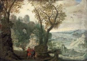 An Extensive Mountainous Landscape by Lucas van Valckenborch