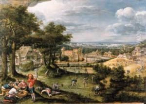 An Allegory Of Summer by Frans I Francken