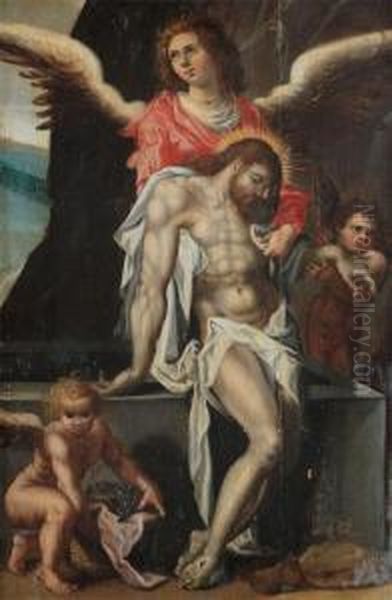 Christ Lamented By Angels - view 1
