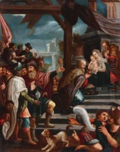 The Adoration Ofthe Magi by Otto van Veen
