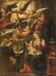 Apparition De La Croix A L'en by Otto van Veen