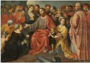 Christ Blessing The Little Children