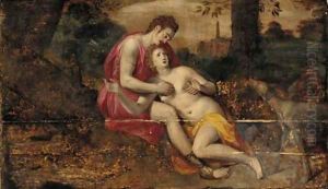 Venus and Adonis 2 by Frans Floris