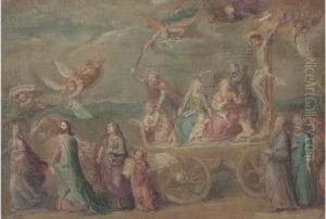 The Triumph Of The Word Of God: A
Chariot With Christ On The Cross,the Massacre Of The Innocents by Otto van Veen