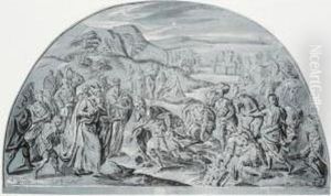 The Meeting Of Abraham And Melchizedek by Otto van Veen