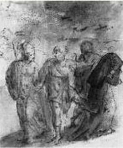 Scene D'histoire Avec Minerve