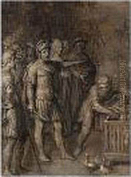 A Roman Emperor Observing An Augur - view 1