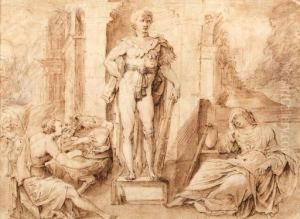 Hercules At The Crossroads by Otto van Veen