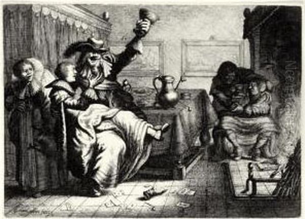 Two Amorous Couples At An Inn (holl. 16) - view 1