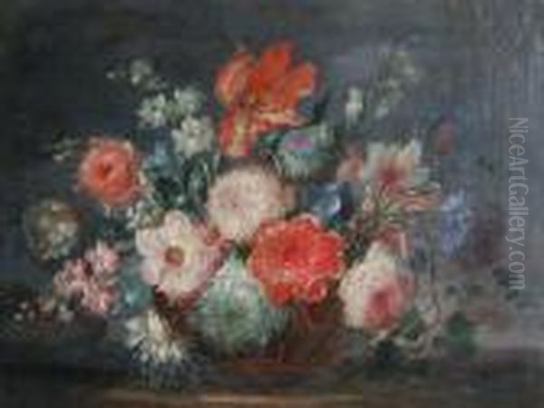 Cesto Di Fiori En Plen Air - view 1