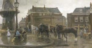 The Meeting Place by August Willem van Voorden