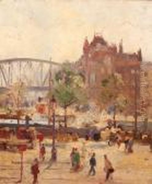 A Busy Quay, Rotterdam - view 1
