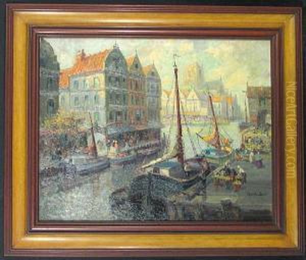 Market Day Along The Harbor - view 1