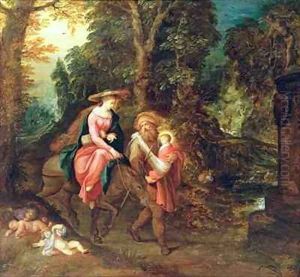 The Flight into Egypt by Frans & Govaerts, Abraham Francken